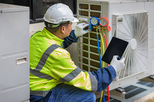 Professional Ac Installation technician working in Milford, MA
